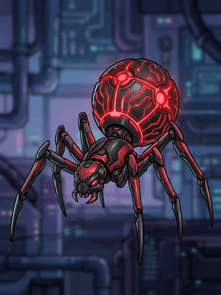 Crimson Micro-Spider