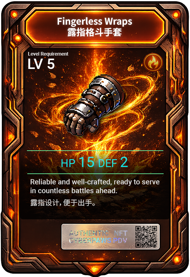 NFT artwork · Fingerless Wraps·Common